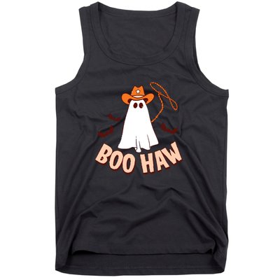 Halloween Cowboy Retro Boo Haw Tank Top