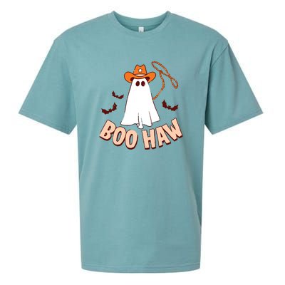 Halloween Cowboy Retro Boo Haw Sueded Cloud Jersey T-Shirt