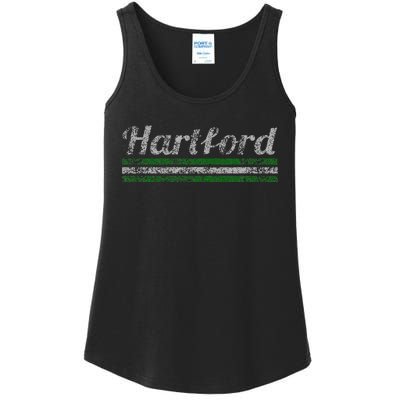 Hartford Connecticut Retro Vintage Weathered Ladies Essential Tank