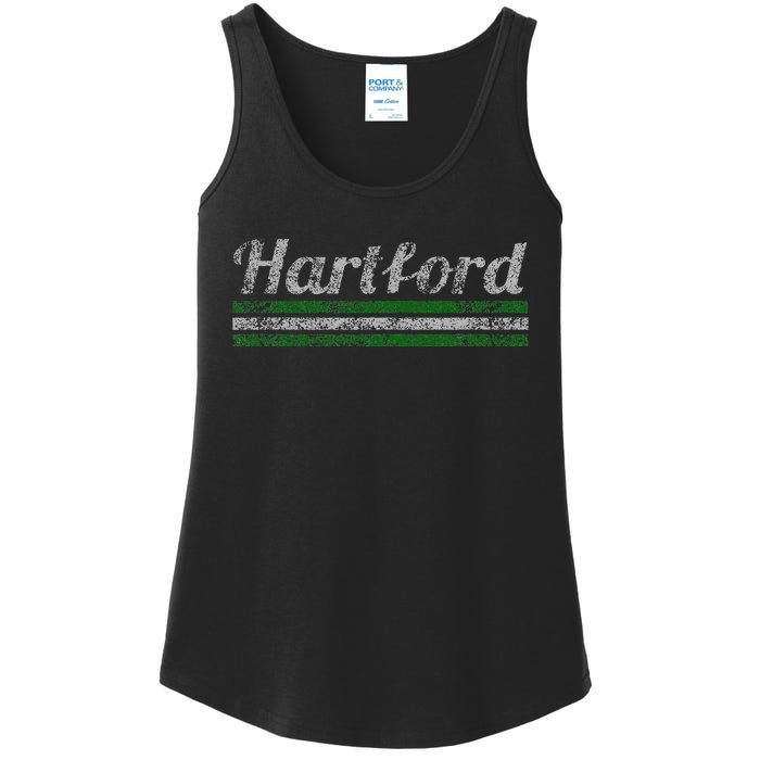 Hartford Connecticut Retro Vintage Weathered Ladies Essential Tank