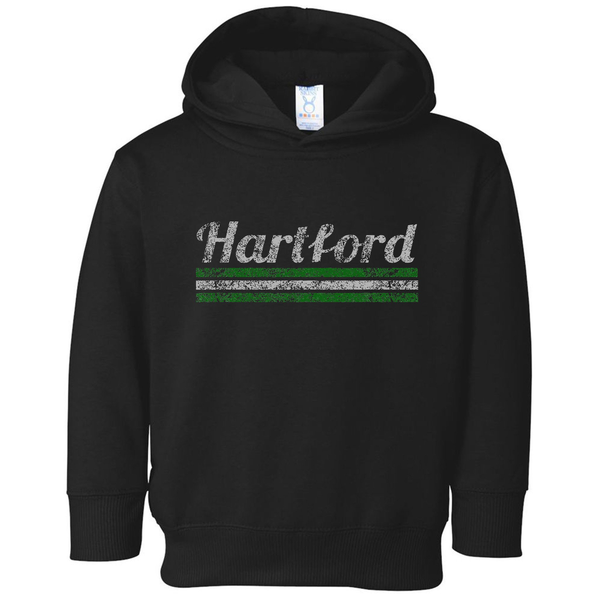 Hartford Connecticut Retro Vintage Weathered Toddler Hoodie