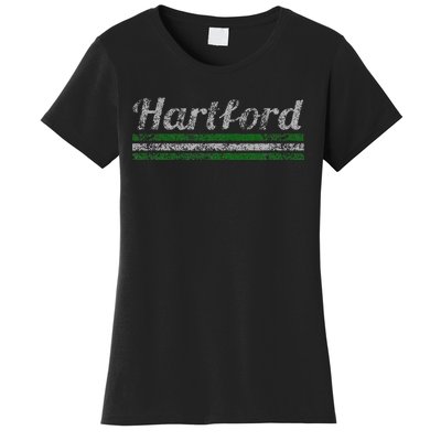 Hartford Connecticut Retro Vintage Weathered Women's T-Shirt