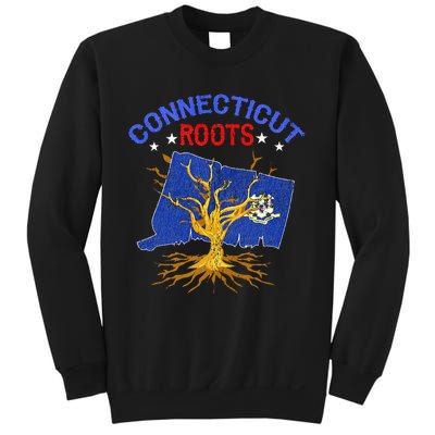 Home Connecticut Roots State Tree Gift Grown Tree Flag Lover Sweatshirt