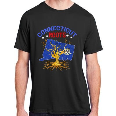 Home Connecticut Roots State Tree Gift Grown Tree Flag Lover Adult ChromaSoft Performance T-Shirt