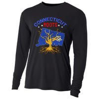 Home Connecticut Roots State Tree Gift Grown Tree Flag Lover Cooling Performance Long Sleeve Crew