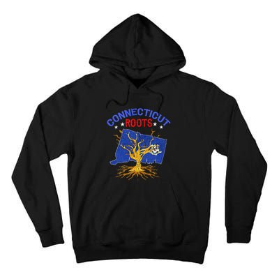 Home Connecticut Roots State Tree Gift Grown Tree Flag Lover Tall Hoodie