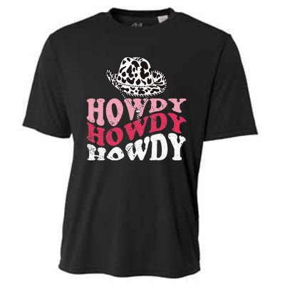 Howdy Cow Rodeo Dairy Cow Print Cooling Performance Crew T-Shirt