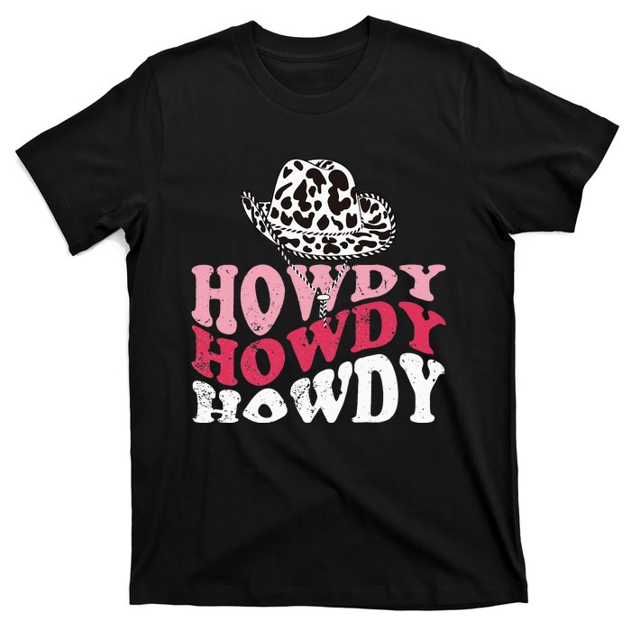 Howdy Cow Rodeo Dairy Cow Print T-Shirt