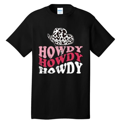 Howdy Cow Rodeo Dairy Cow Print Tall T-Shirt