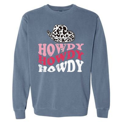 Howdy Cow Rodeo Dairy Cow Print Garment-Dyed Sweatshirt