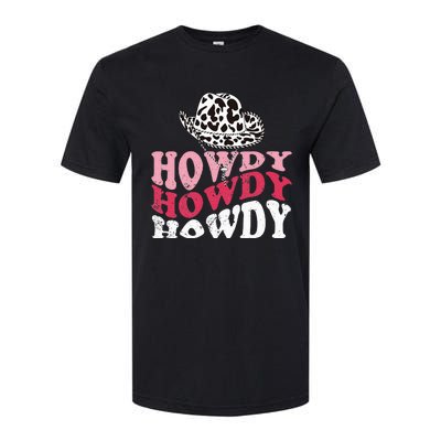 Howdy Cow Rodeo Dairy Cow Print Softstyle CVC T-Shirt