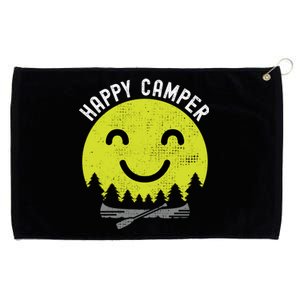 Happy Camper Retro Camping Cute Gift Grommeted Golf Towel