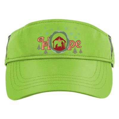 Hope Christian Retro Christmas Religious Faith Bible Verses Graphic Plus Size Adult Drive Performance Visor