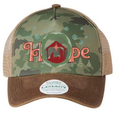 Hope Christian Retro Christmas Religious Faith Bible Verses Graphic Plus Size Legacy Tie Dye Trucker Hat