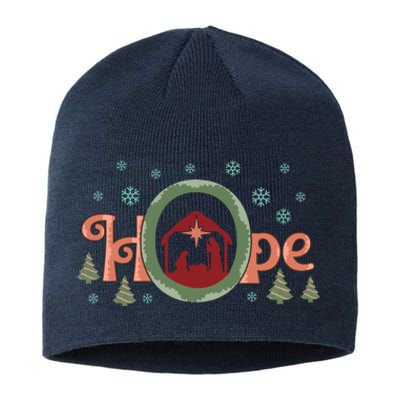 Hope Christian Retro Christmas Religious Faith Bible Verses Graphic Plus Size Sustainable Beanie