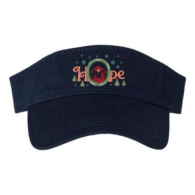 Hope Christian Retro Christmas Religious Faith Bible Verses Graphic Plus Size Valucap Bio-Washed Visor