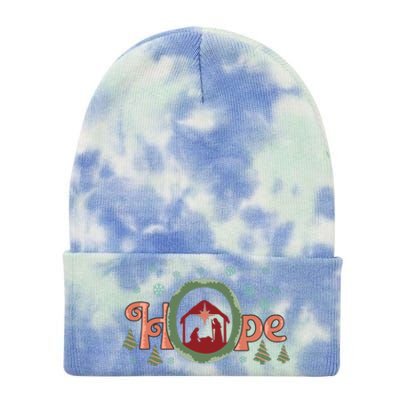 Hope Christian Retro Christmas Religious Faith Bible Verses Graphic Plus Size Tie Dye 12in Knit Beanie