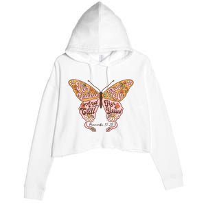 Her Children Rise Up And Call Her Blessed Crop Fleece Hoodie