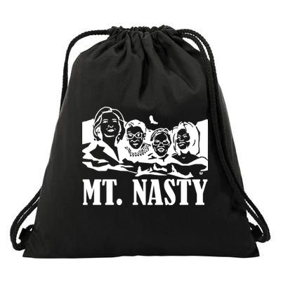 Hillary Clinton, Ruther Bader Ginsburg, Elizabeth Warren, And Michelle Obama MT. Drawstring Bag