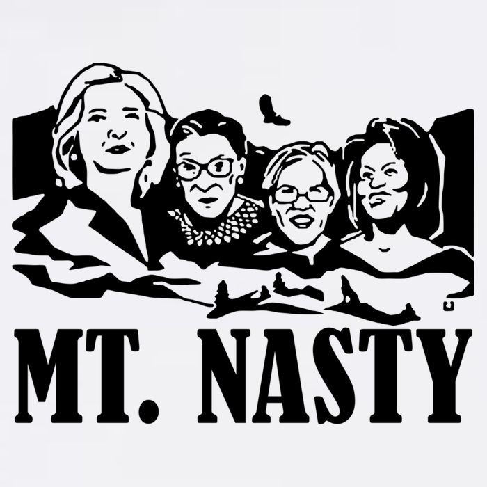 Hillary Clinton, Ruther Bader Ginsburg, Elizabeth Warren, And Michelle Obama MT. Button