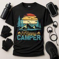 Happy Camper Retro Matching Camping Crew Performance Shirt