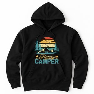 Happy Camper Retro Matching Camping Crew Hoodie