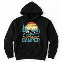 Happy Camper Retro Matching Camping Crew Hoodie