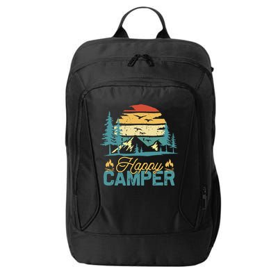 Happy Camper Retro Matching Camping Crew City Backpack