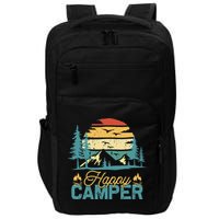 Happy Camper Retro Matching Camping Crew Impact Tech Backpack