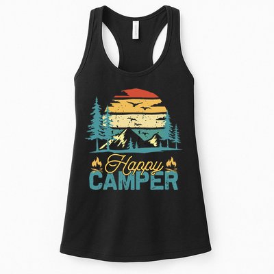 Happy Camper Retro Matching Camping Crew Womens Tank Top