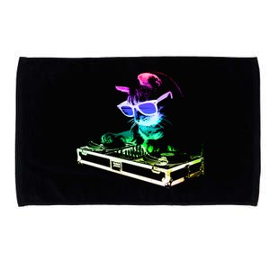 House Cat (Rainbow Dj Cat Kitty) Great Gift Microfiber Hand Towel