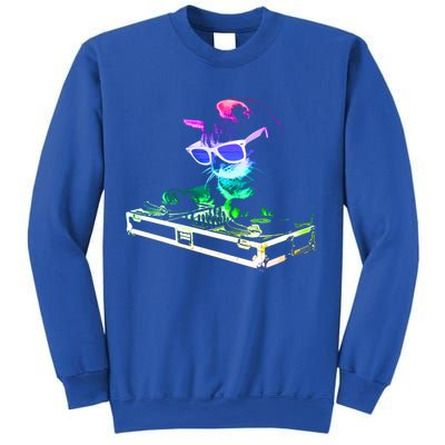 House Cat (Rainbow Dj Cat Kitty) Great Gift Sweatshirt