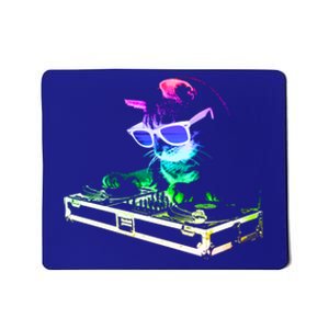 House Cat (Rainbow Dj Cat Kitty) Great Gift Mousepad