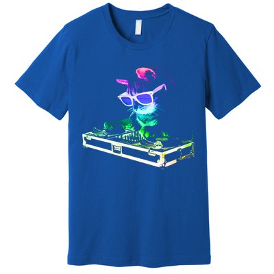 House Cat (Rainbow Dj Cat Kitty) Great Gift Premium T-Shirt