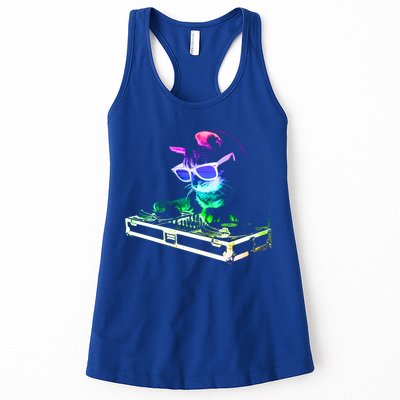 House Cat (Rainbow Dj Cat Kitty) Great Gift Womens Tank Top