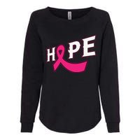 Hope Cancer Ribbon World Cancer Day Motivation Womens California Wash Sweatshirt