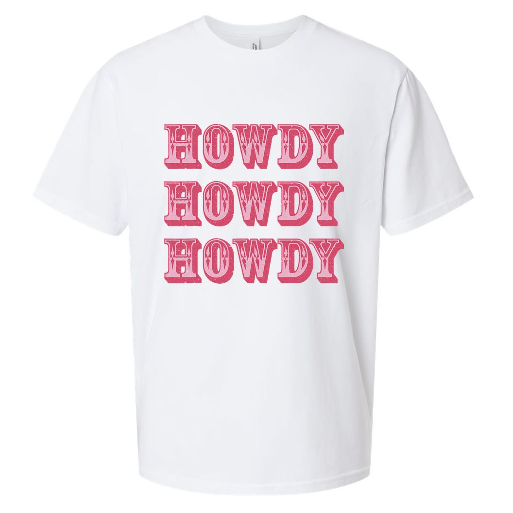 Howdy Cowgirl Retro Vintage Country Western Yeehaw Cowgirl Sueded Cloud Jersey T-Shirt