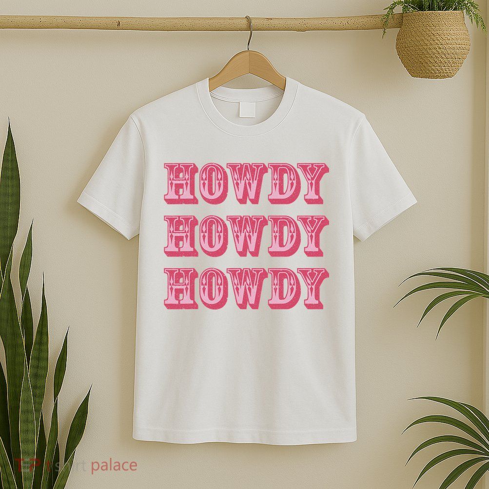 Howdy Cowgirl Retro Vintage Country Western Yeehaw Cowgirl T-Shirt