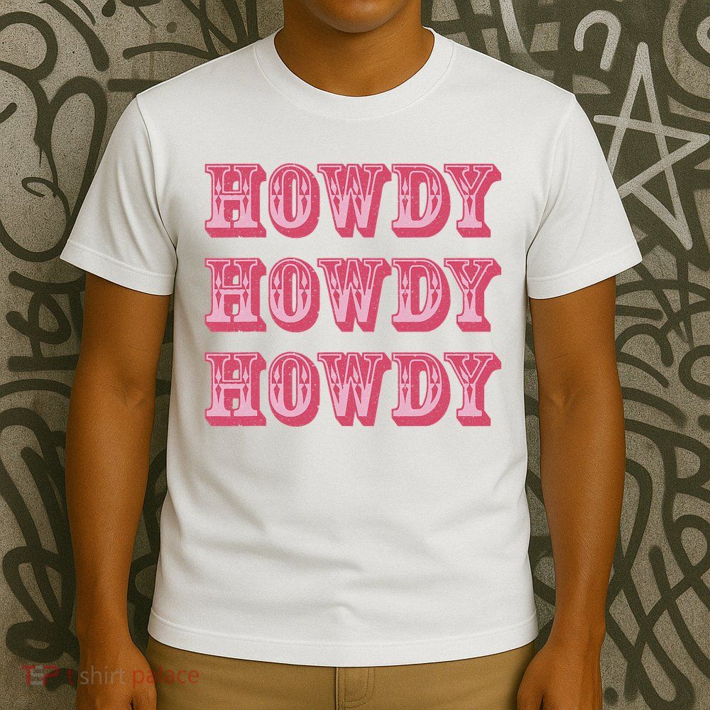 Howdy Cowgirl Retro Vintage Country Western Yeehaw Cowgirl T-Shirt