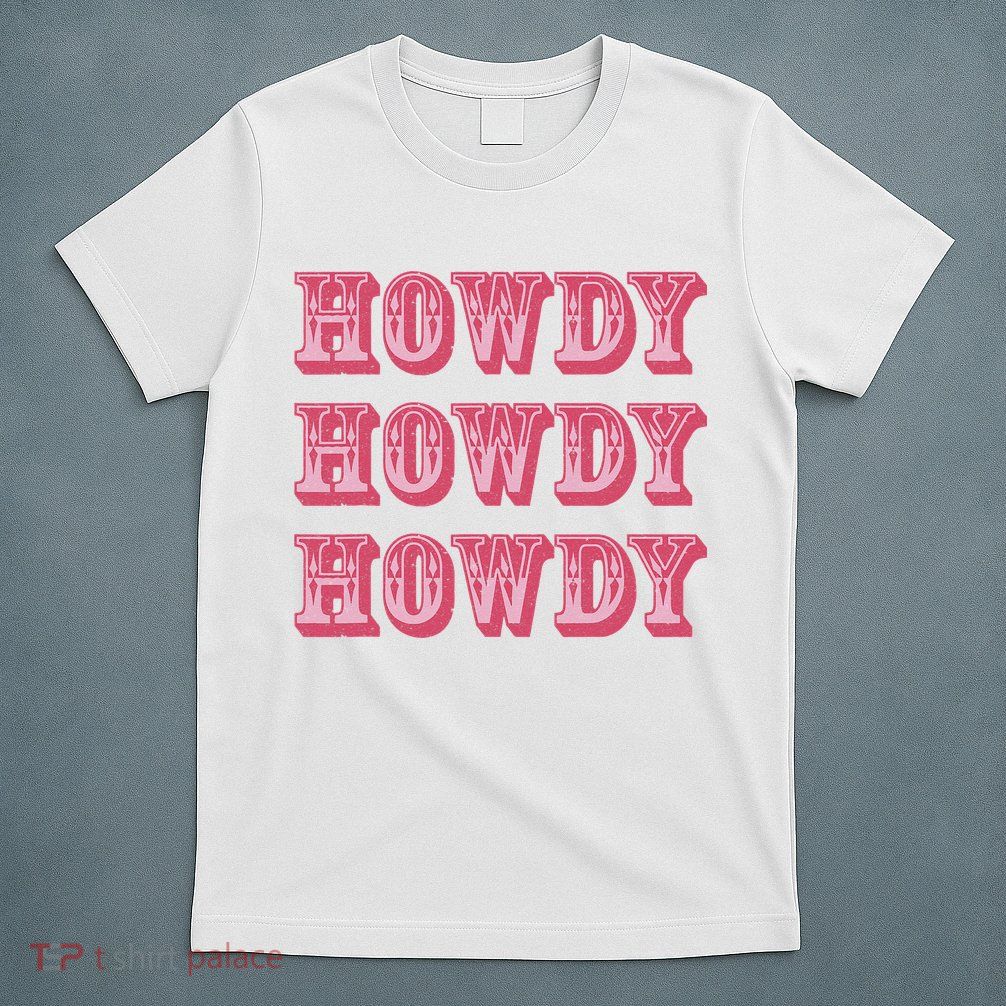 Howdy Cowgirl Retro Vintage Country Western Yeehaw Cowgirl T-Shirt