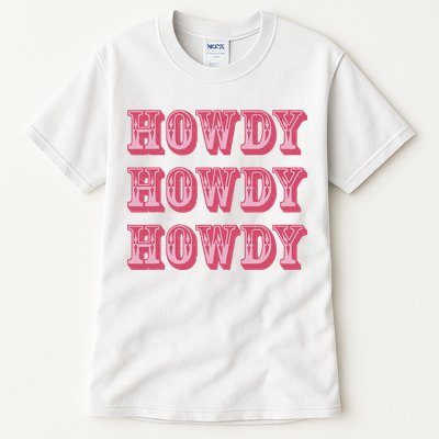 Howdy Cowgirl Retro Vintage Country Western Yeehaw Cowgirl Tall T-Shirt