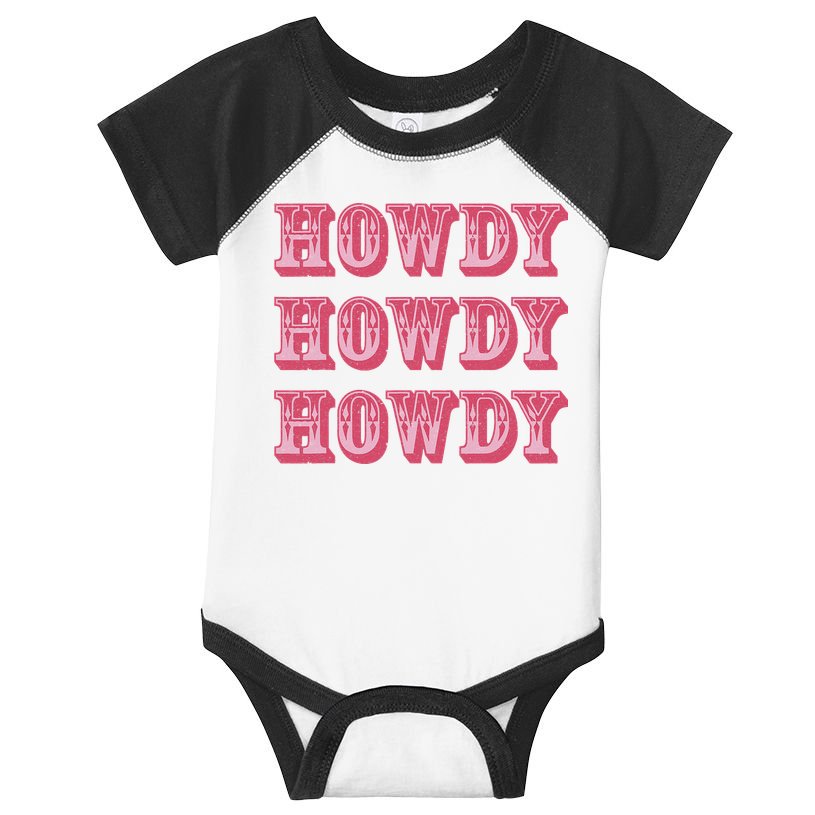 Howdy Cowgirl Retro Vintage Country Western Yeehaw Cowgirl Infant Baby Jersey Bodysuit