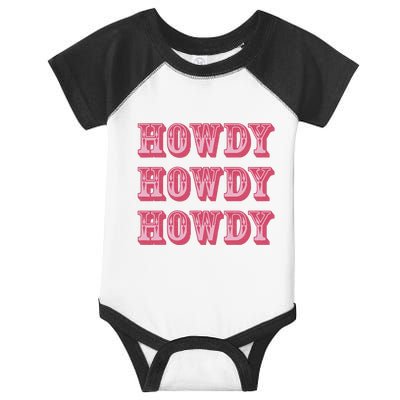 Howdy Cowgirl Retro Vintage Country Western Yeehaw Cowgirl Infant Baby Jersey Bodysuit