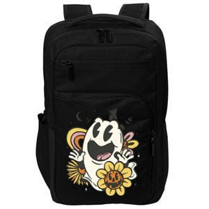 Halloween Cute Retro Ghost Impact Tech Backpack