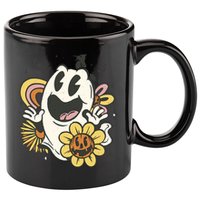 Halloween Cute Retro Ghost 11oz C Handle Ceramic Mug