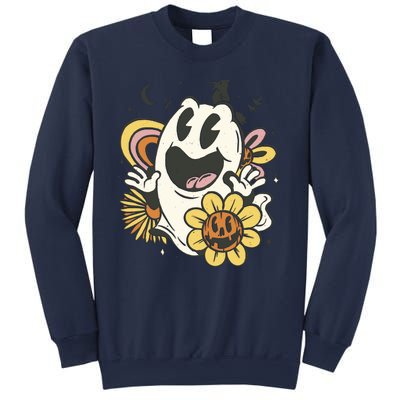 Halloween Cute Retro Ghost Sweatshirt