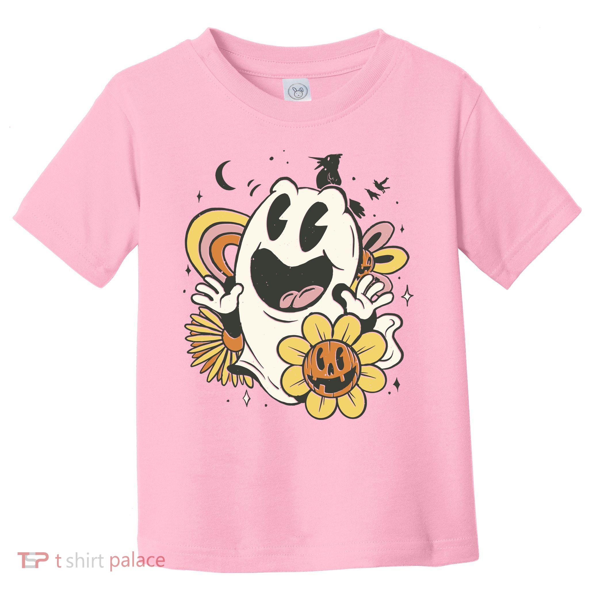 Halloween Cute Retro Ghost Toddler T-Shirt