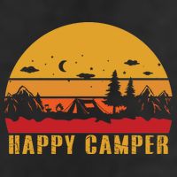 Happy Camper Retro Sunset Camping Adult Drive Performance Visor