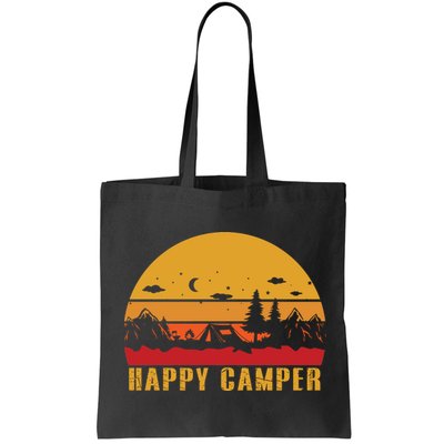 Happy Camper Retro Sunset Camping Bag