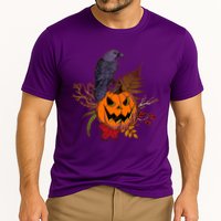 Halloween Crow Raven Pumpkin Fall Autumn Lover Cooling Performance Crew T-Shirt